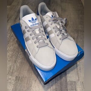 Adidas Gray and White Casual Sneakers